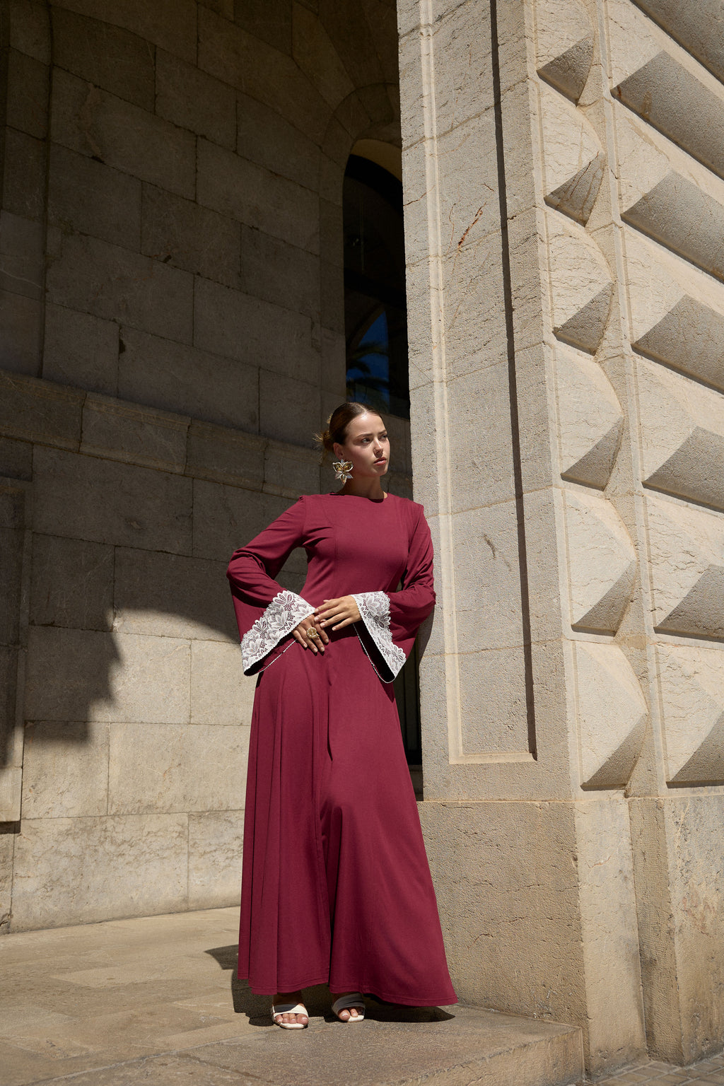 The Bordeaux Dress