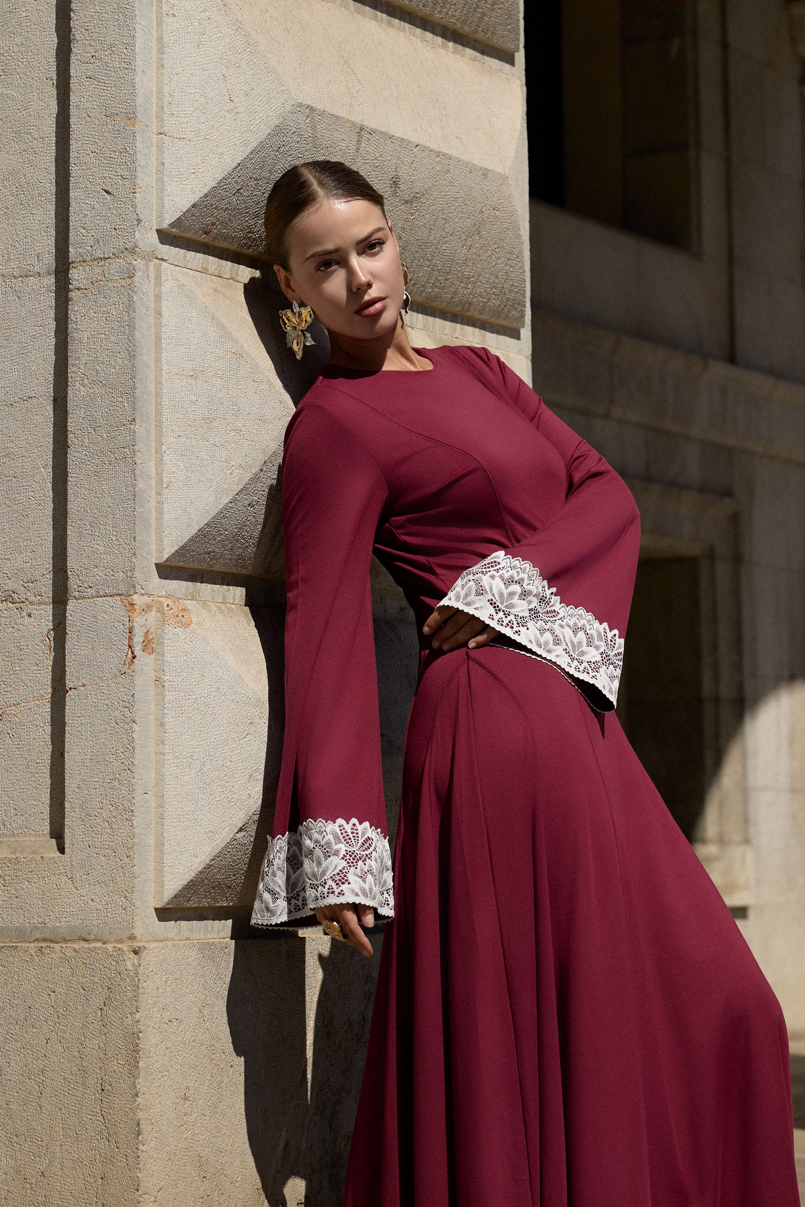 The Bordeaux Dress